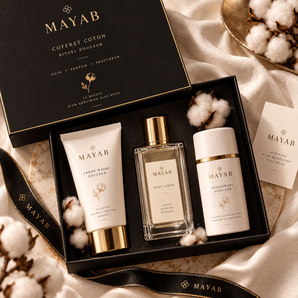 Coffret Coton MAYAB – détail du rituel douceur